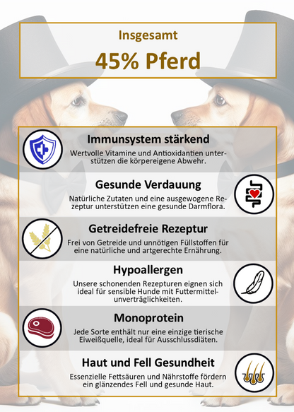 Infografik zu Gourmet-Töle Pferd Trockenfutter