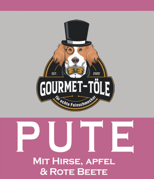 Gourmet-Töle - Pute mit Hirse, Apfel & Rote Beete - Wurst 400g