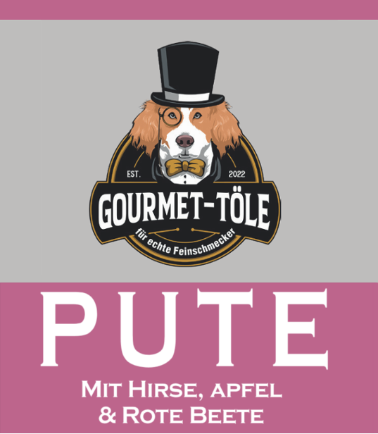 Pute mit Hirse, Apfel & Rote Beete - Wurst 400g