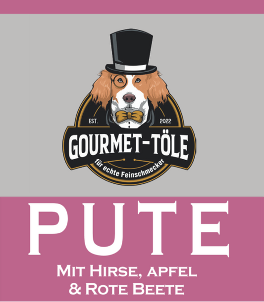 Gourmet-Töle - Pute mit Hirse, Apfel & Rote Beete - Wurst 400g