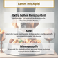 Lamm mit Apfel