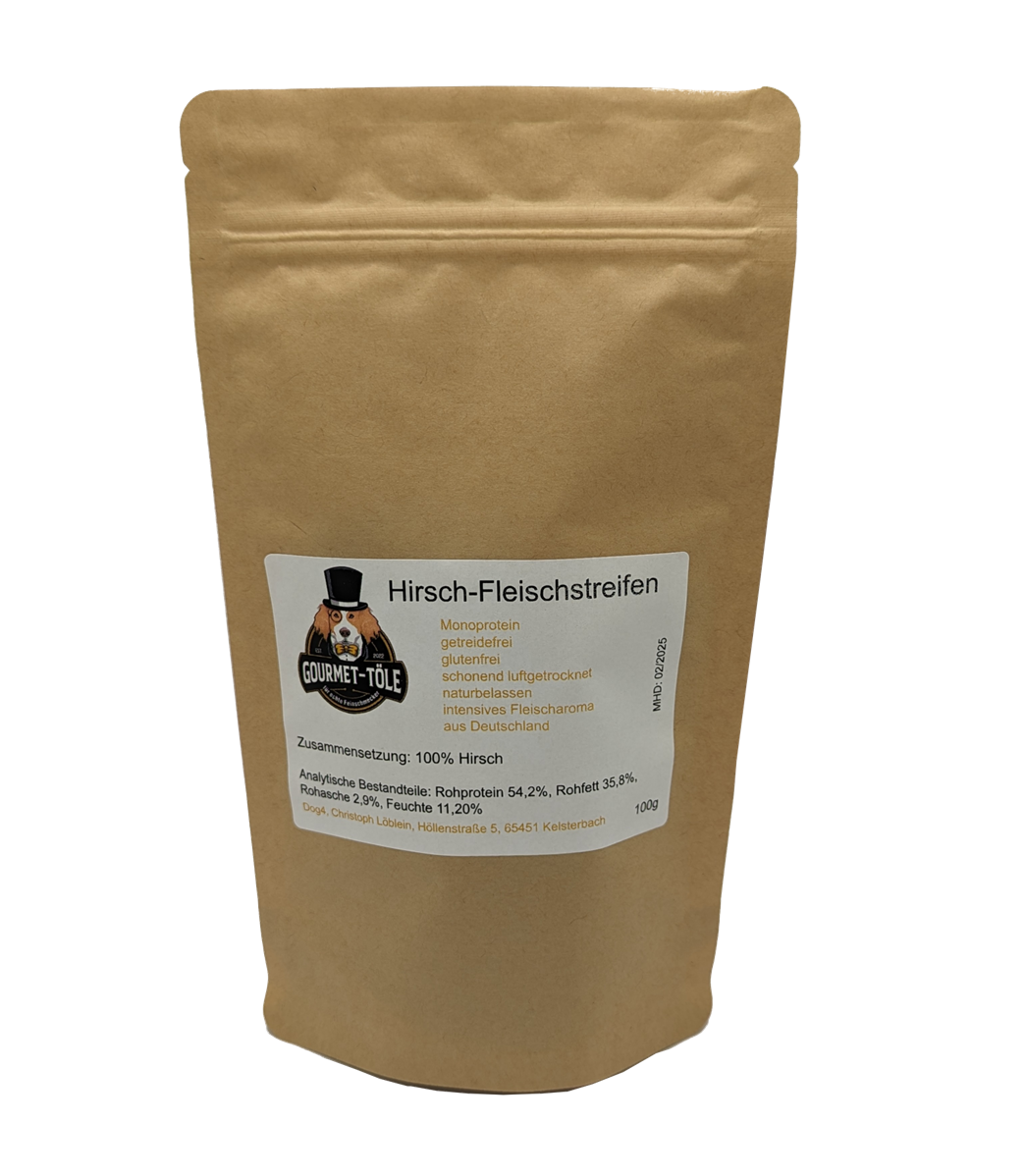 Hirsch-Fleischstreifen