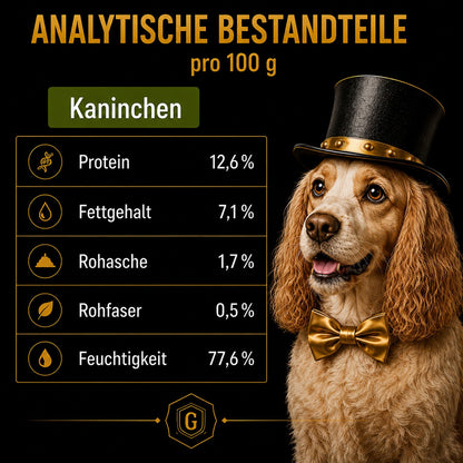 Qualitätsinformation zu Gourmet-Töle Kaninchen-Nassfutter