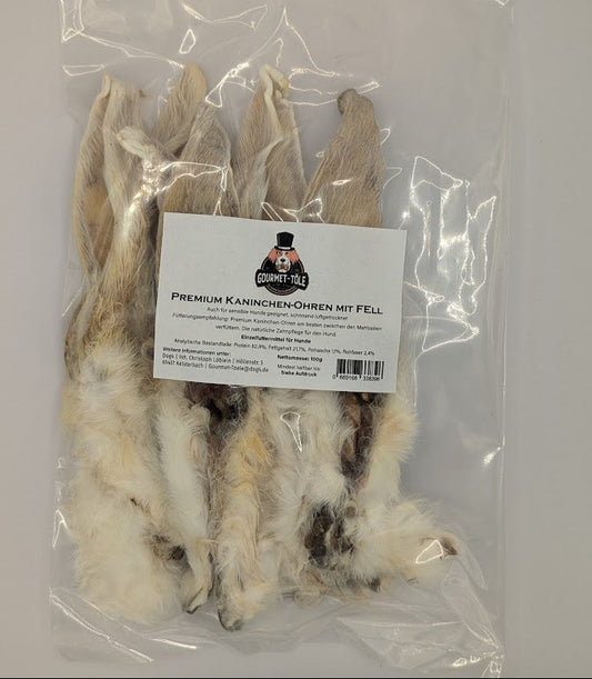 Premium Kaninchen-Ohren mit Fell