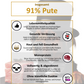 Pute mit Hirse, Apfel & Rote Beete - Wurst 400g
