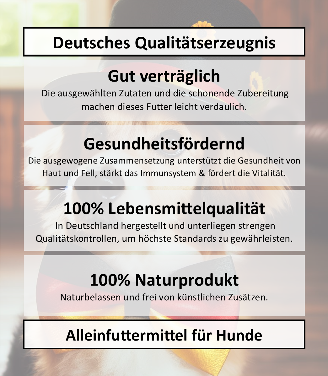 Pute mit Hirse, Apfel & Rote Beete - Wurst 400g
