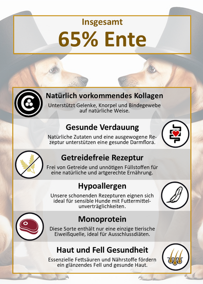 Infografik zu Gourmet-Töle Landente Trockenfutter