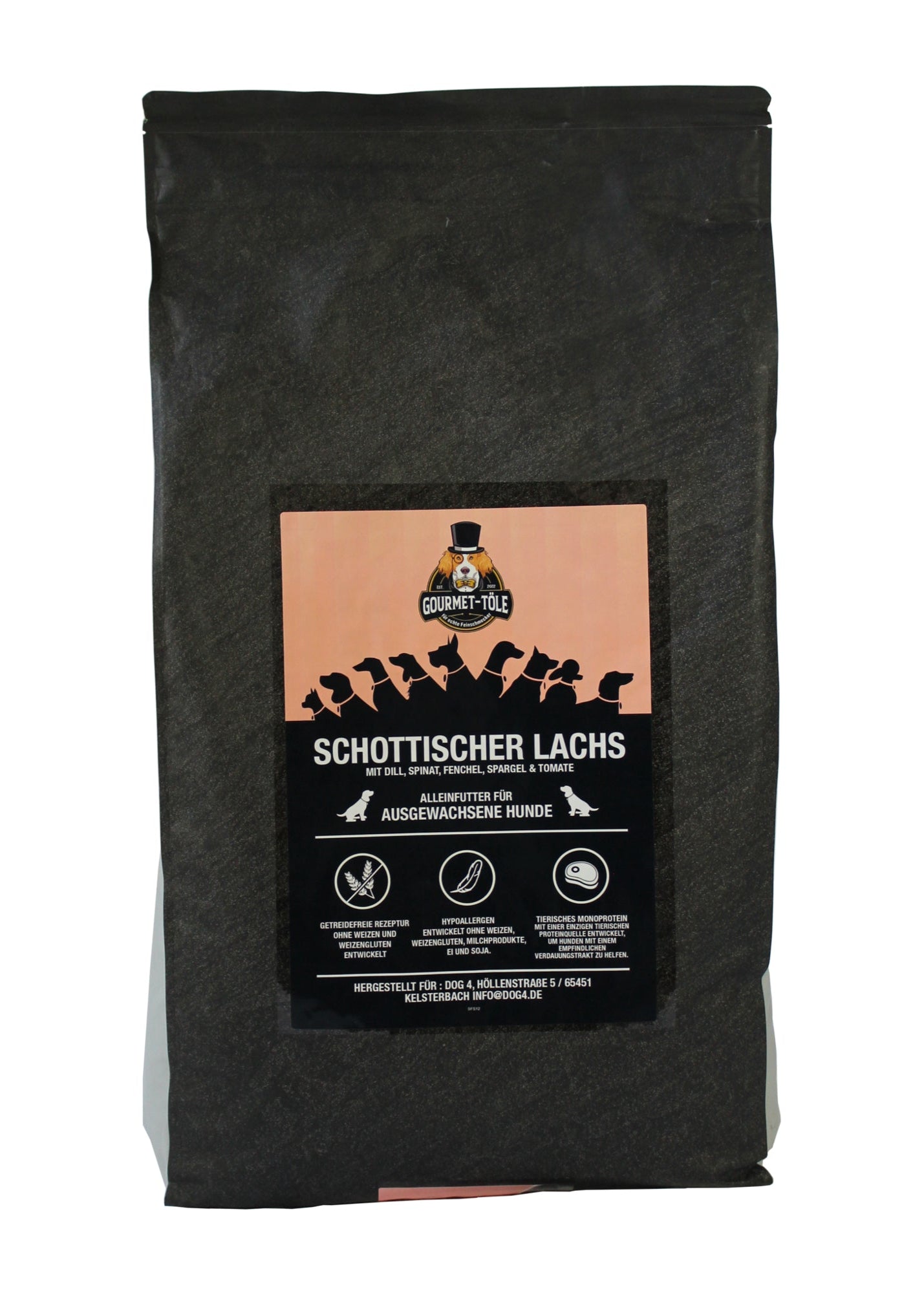 Schottischer Lachs mit Dill, Spinat, Fenchel, Spargel & Tomate