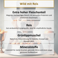Wild mit Reis und Grünlippmuschel Wurst 400g
