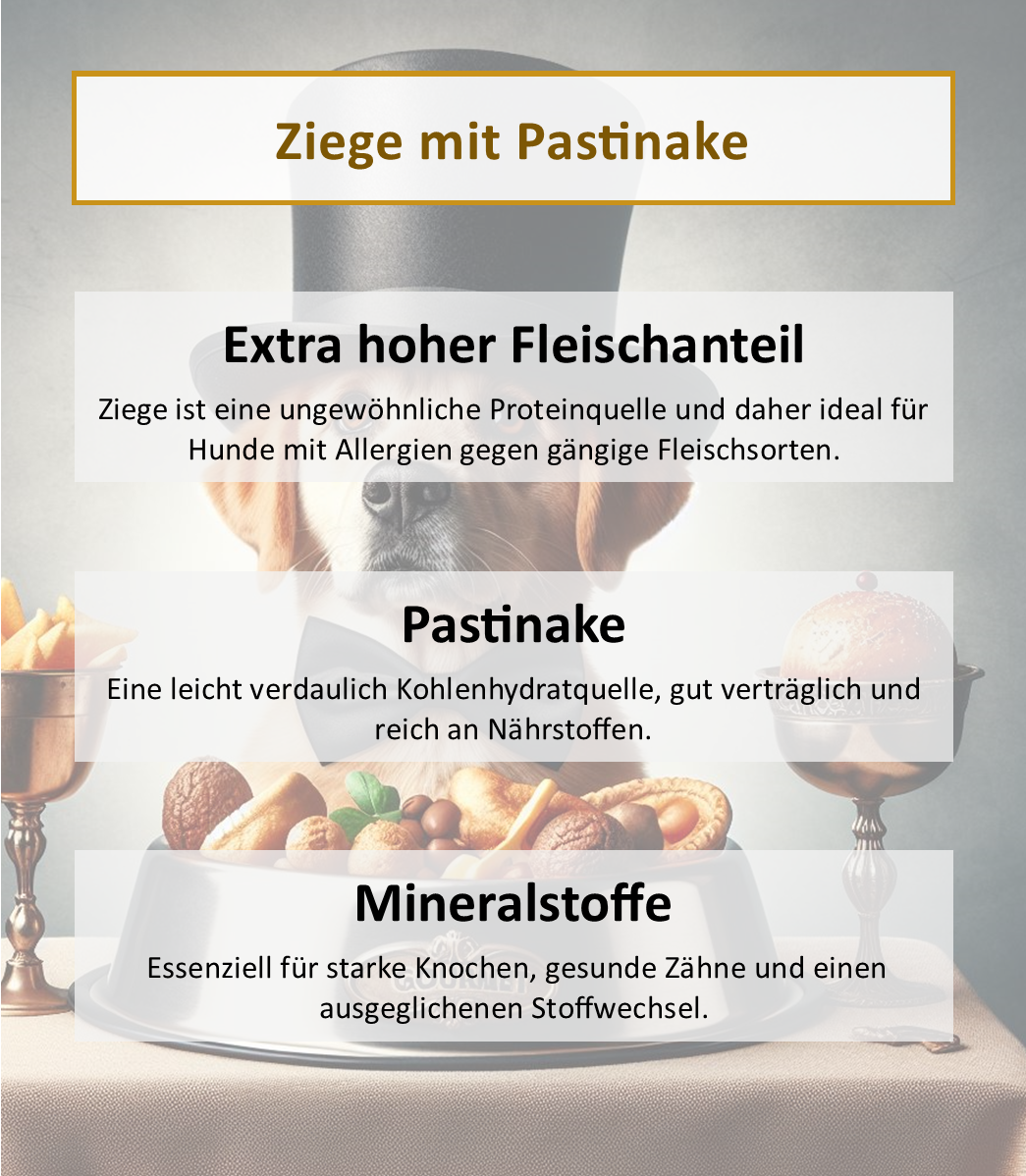 Ziege mit Pastinake (Hypoallergen)