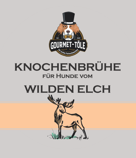 Gourmet-Töle - Knochenbrühe vom wildlebenden Elch 100ml